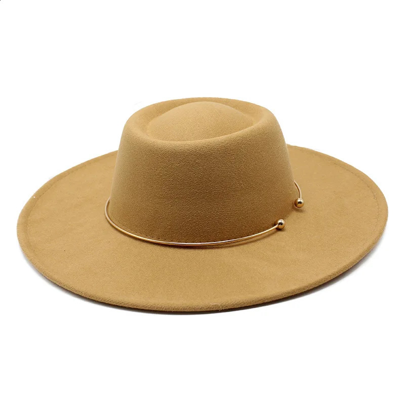 2024 Fedora Hat Men Women Suede Woolen Winter Felt Hats Fashion Black Top Jazz Hat Fedoras Chapeau Sombrero Mujer 240930