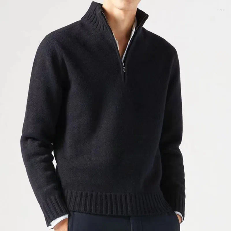 Mens Sweaters Autumn And Winter Knitted Thick Warm Sweater