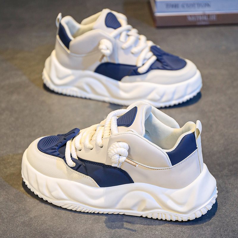 Men's trendy casual sports thick soled high rise versatile board shoes