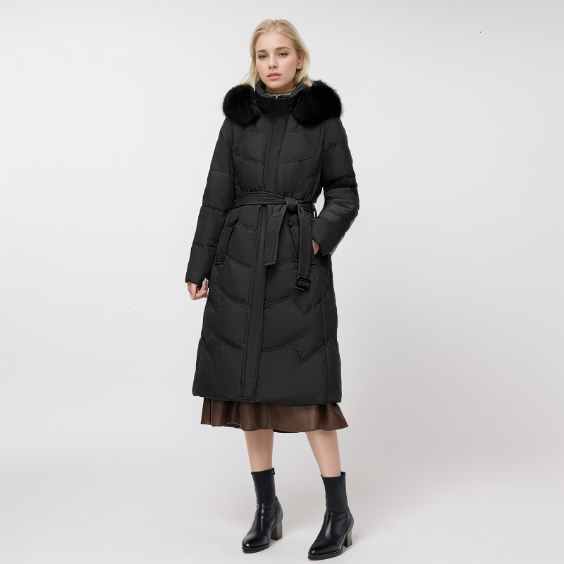 puffer jacket New Winter Womens Mid to Long Down Cotton Jacket Womens Thick Oversized Outer Loose Warm Jacket