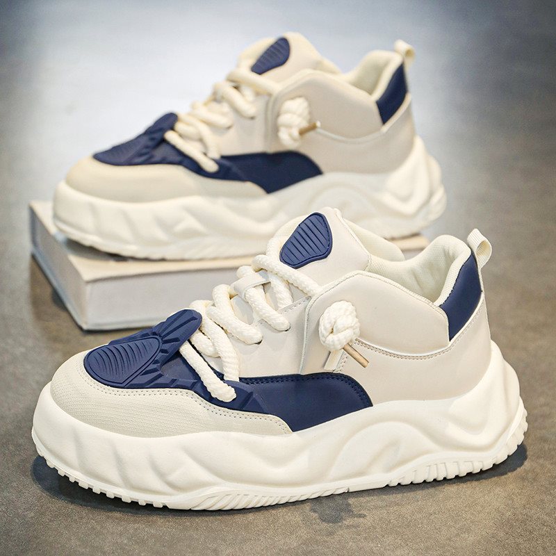 Men's trendy casual sports thick soled high rise versatile board shoes