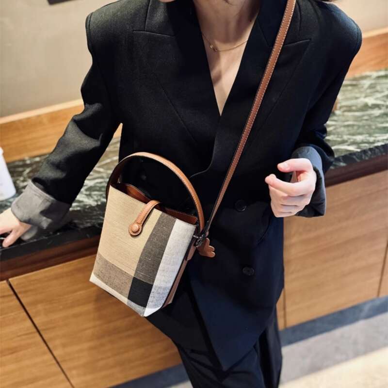 Brand Designer Bucket Handbag Women Shoulder Crossbody 2024 Ladies Soft Fashion Messenger Casual Trends Tote Bag