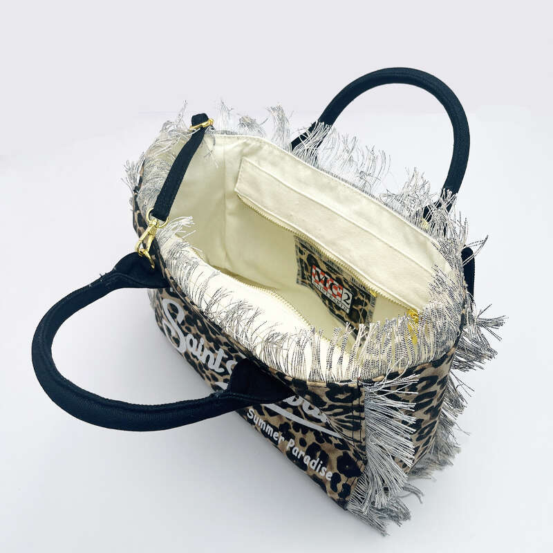 Ladies Handbag High Quality Canvas Bag 2024 New Small Comfortable Fashion Large Capacity Casual Travel Handmade Tassel Handl Bug
