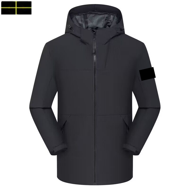 stone jacket islands cargo jumper men women Designer Men's Windproof Zippered Jacket for Spring & Autumn - Sports Style Unisex Clothing