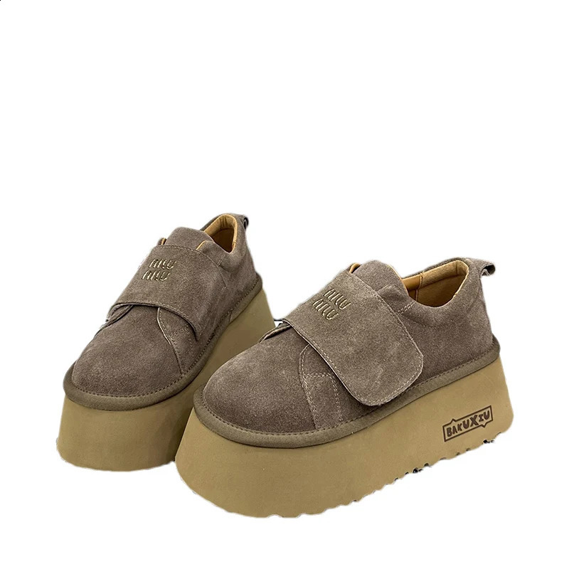 Platform Suefe Women Loafers Shoes High Heels Casual Winter Running Sport 2024 Trend Cozy Mujer atillas