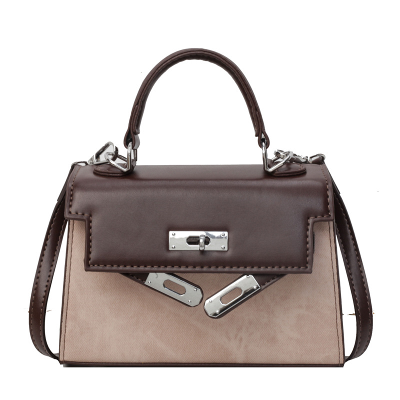 Retro texture new fashionable handbag versatile one shoulder small square bag