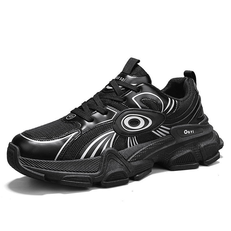 Autumn new men's low cut thick soled versatile casual sports shoes