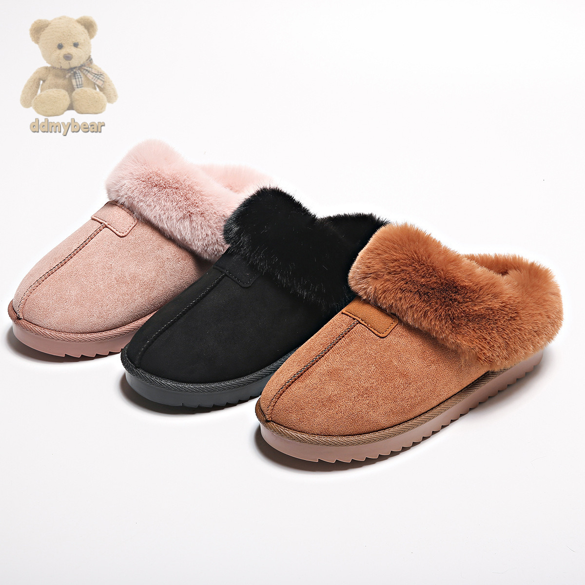 Ddmybear Tazite Snow Boots Women's Winter New Thickened Warm And Velvet Slippers Outdoor Indoor Chinese Brand Shoes F1008-28