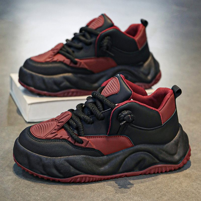 Men's trendy casual sports thick soled high rise versatile board shoes