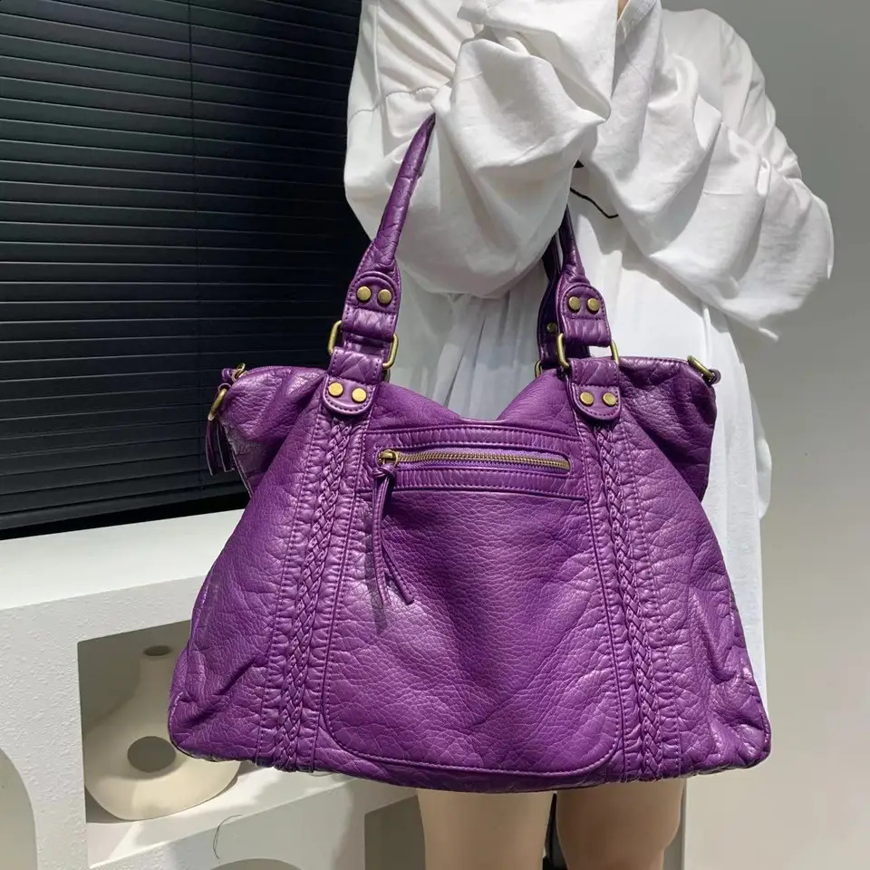 Y2K Spicy Girl One Shoulder Crossbody Bag Vintage Locomotive Bag High Capacity Bag 240926
