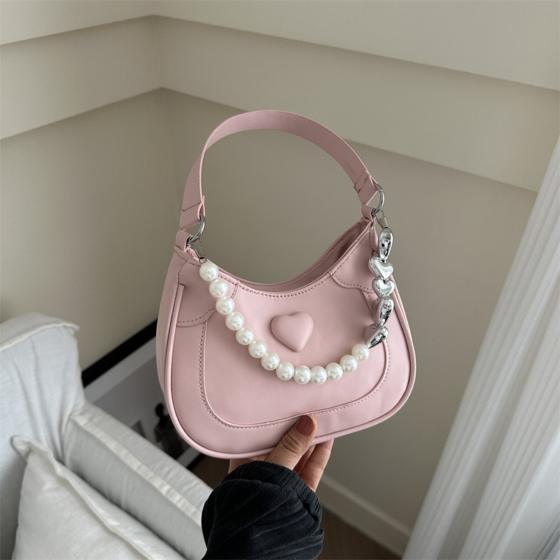 Designer Women Shoulder Fashion Pearl Design Handbag Trendy Armpit Crossbody Bag Multi Colors Free Shipping