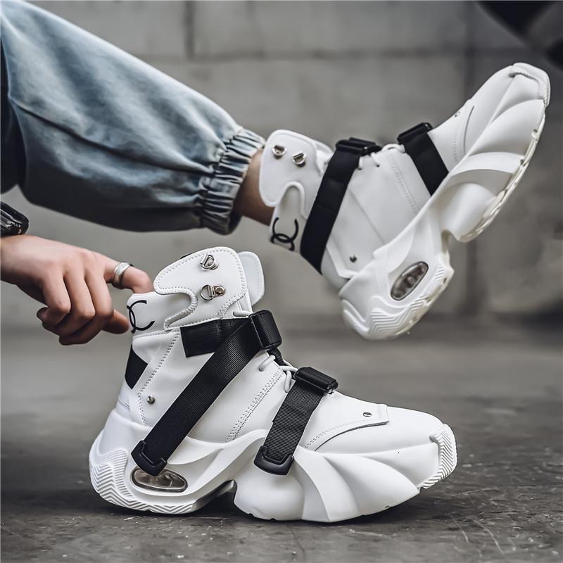 High top fashion short boots, 2024 spring and autumn trendy men's shoes, thick soled, height increasing, mid-range dad shoes