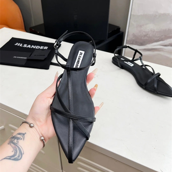 Lady Fashion Designer sandal jill sander sandale Womens Man slippers gladiator Casual summer beach sliders luxury slide flip flops Leather sandals Flat Heel Shoe