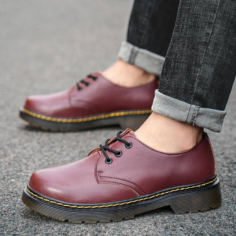 Men Women Work Comfortable Genuine Leather Retro Male Female Outdoor Casual Shoes Plush Size dh2674060