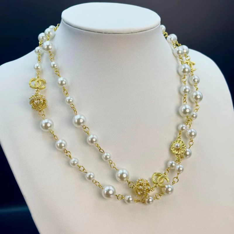 Designer Pendant Necklaces Pearl Necklace Choker Chain Women Luxury Brand Letter Jewelry Accessories Love Gift