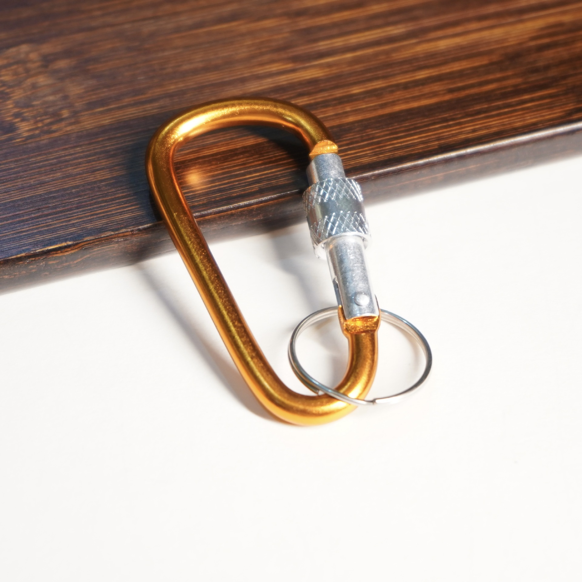 Safety Locking D-Carabiner for Hiking and Climbing - Model 7