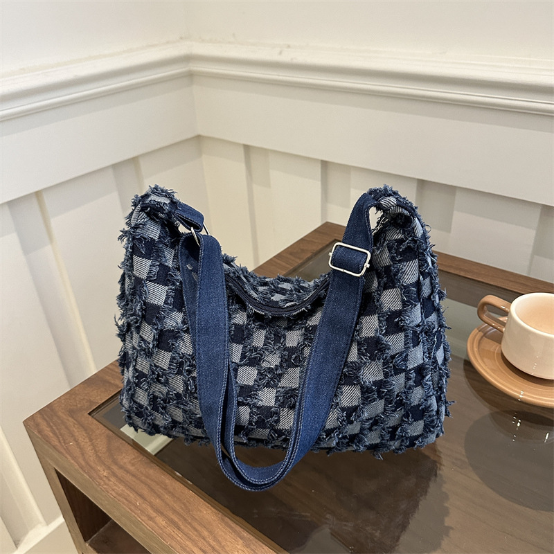 Women Shoulder Bag Fashion Bag Simple Design Large Capacity Commuter Tote Bag Triple Black Blue Free shipping