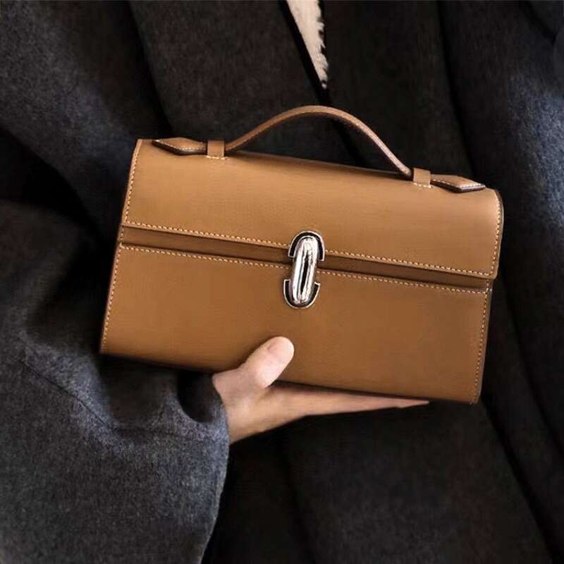 New High-End Niche Portable Small Square French Simple Hand Bag For Women 2024 Spring