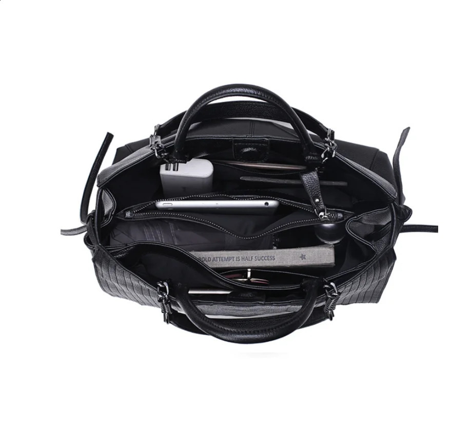 large capacity fashionable womens bag shoulder handbag office briefcase laptop shoulder messenger ww 241008