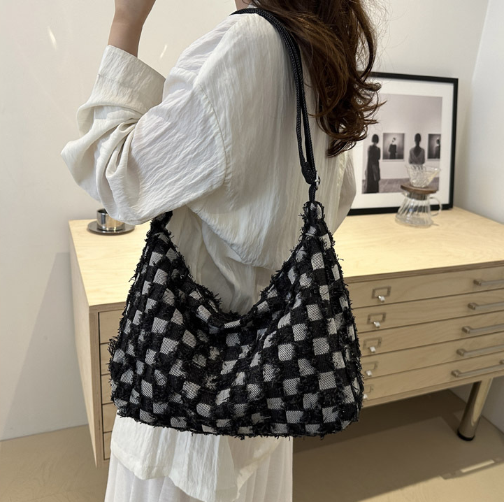 Women Shoulder Bag Fashion Bag Simple Design Large Capacity Commuter Tote Bag Triple Black Blue Free shipping