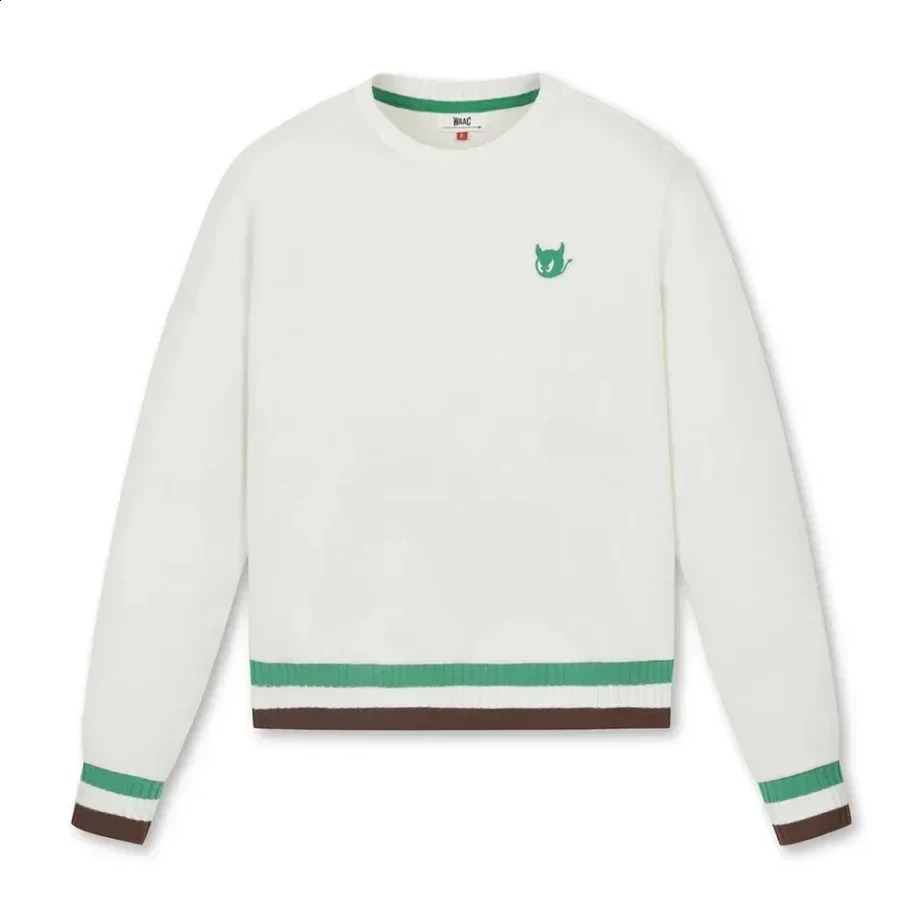 2024 WAACGOLF Knitwear AutumnWinter Mens Golf Wear Outdoor Leisure Round Neck Pullover Sweater 240927