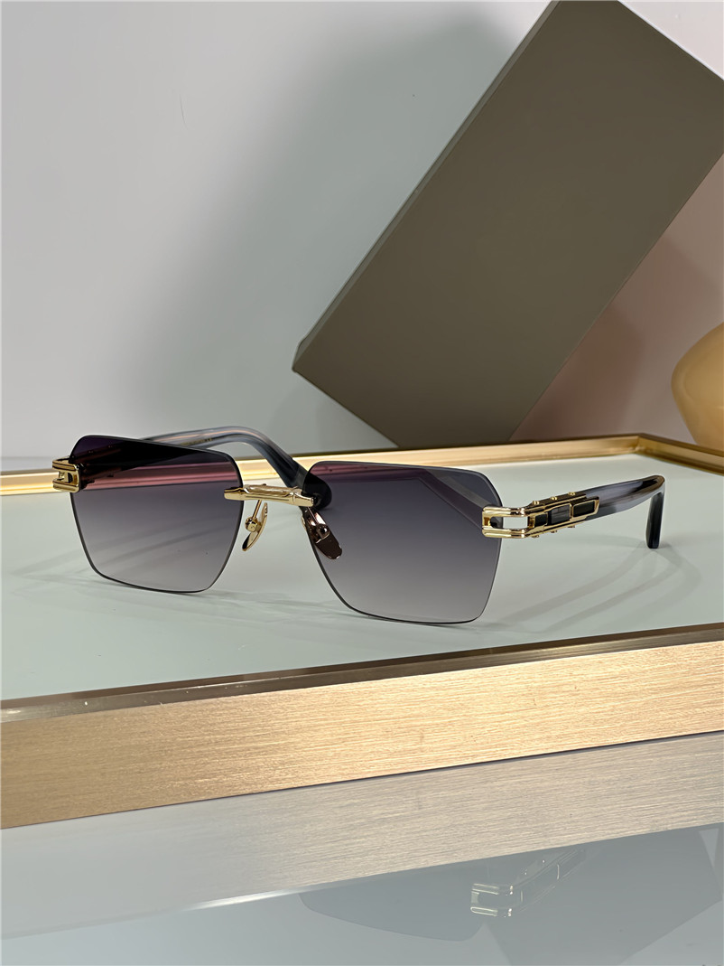 New fashion design sunglasses MATE EVO ONE rimless square lens Japanese handmade masterpiece popular and simple style high end outdoor uv400 protection eyewear