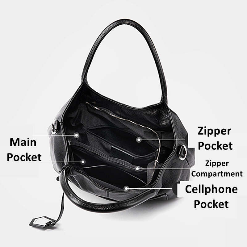 Toptrends 100% Genuine Leather Tote Handbags For Women 2024 Trend Designer Top Handle Commuter Ladies Shoulder Crossbody Bags