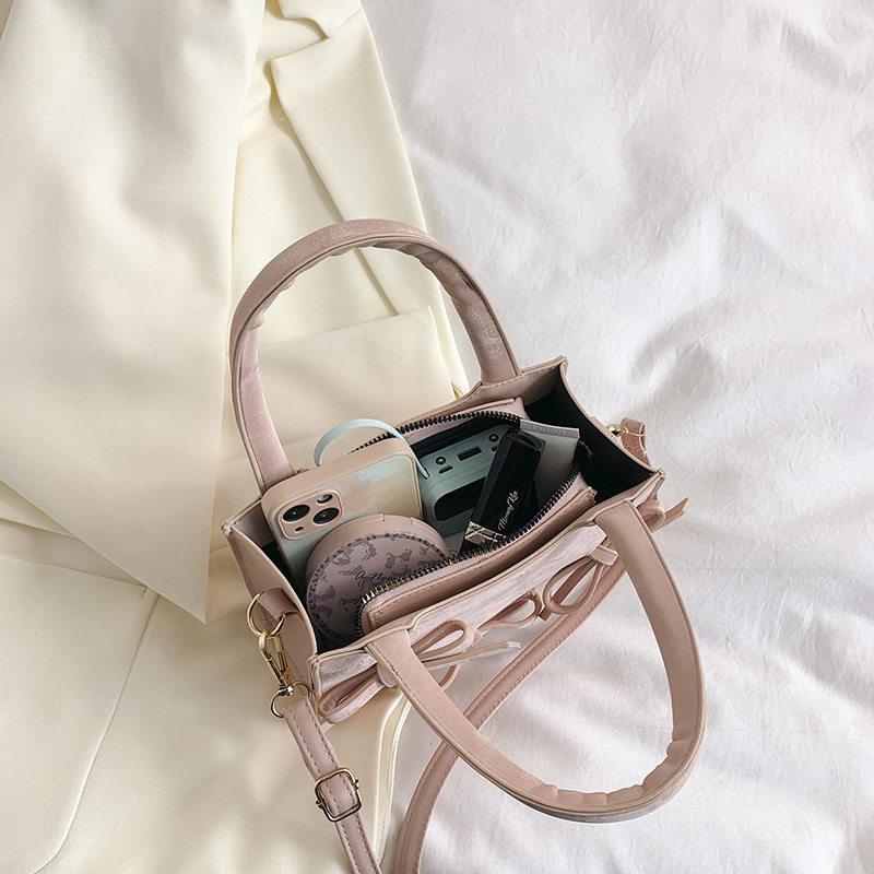Women Shoulder Fashion Handheld Commuter Bag Versatile Triple Black Pink Khaki Free shipping