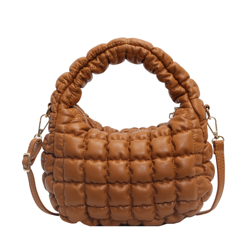 Korean retro casual cloud pleated handbag