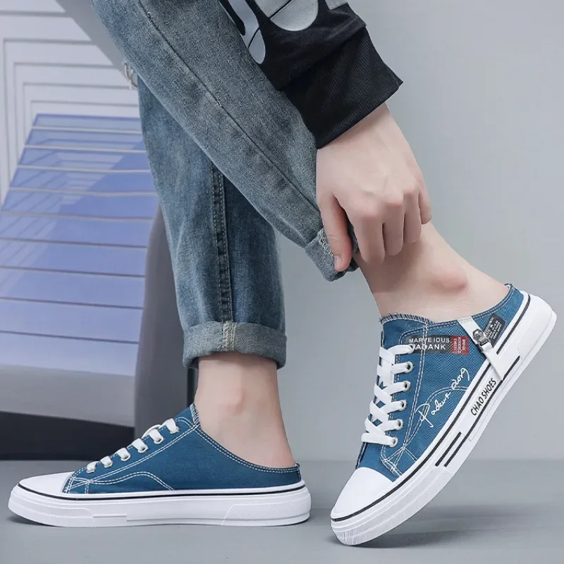 Hot Men's Breathable Summer Half Slippers - Lightweight Casual Walking Shoes For Outdoor Comfort -