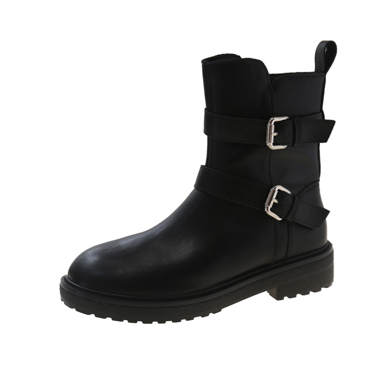 Trendy Women's Fashion Boots: Stylish Martin Boots with Thick Soles for Height Increase - Triple Black/Brown (2024) f3be