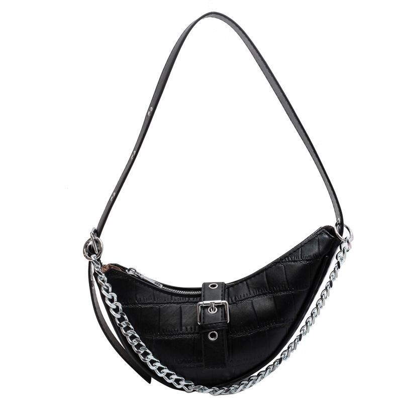European and American retro versatile high-end fashionable tiger patterned armpit bag