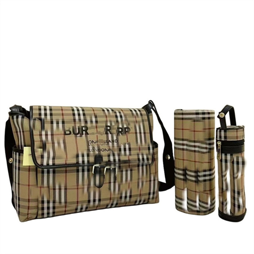 Designer Mom Baby Diaper Bag three-piece set of high quality designer print multi function shoulder bag for mom and girl gift creative B06