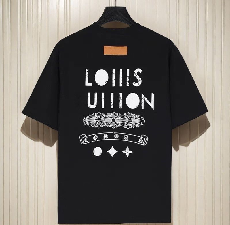 men's fashion T-shirt quality clothing brand designer and women's casual Men's printed letter short sleeve round neck