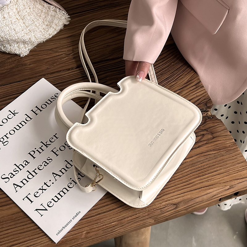 Women Shoulder Fashion 3 Versatile Crossbody Solid Color Square Handbag Toe Bag Triple Black Beige Brown Free shipping