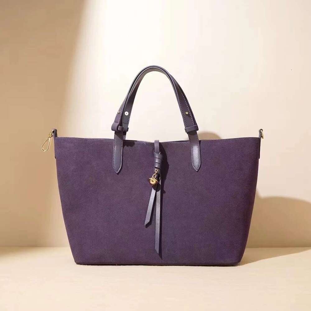 Designer Suede Leather Shoulder Bags For Women 2024 New Trendy Shopping High Capacity Handbags Travel Hand Bag