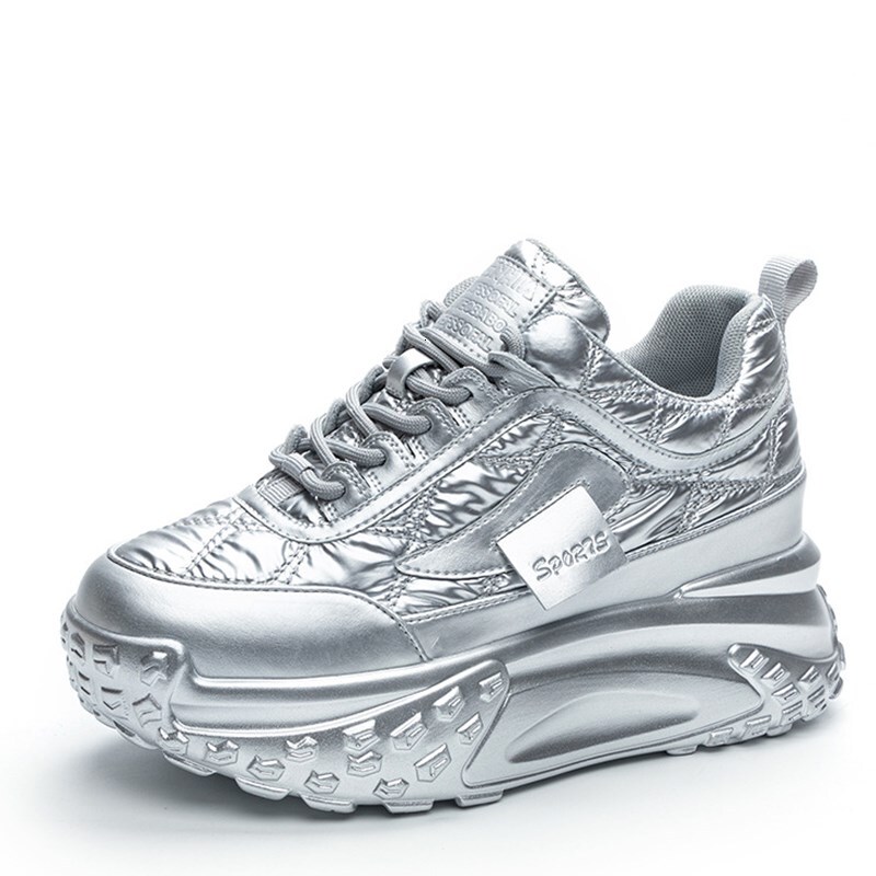 New Designer Shoes Made Of Cowhide 7CM Thick Tennis Shoes, Women's Fashionable Mesh Breathable Lightweight Running Balance Women's Thick Sol