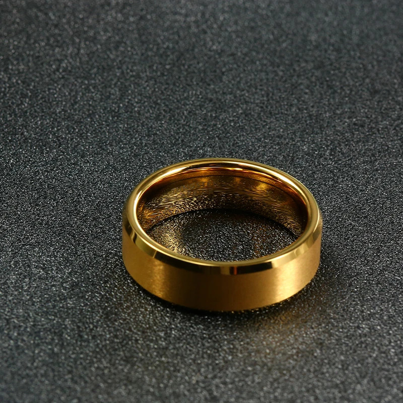 Trendy Tungsten Rings Wedding Bands For Women Men Couples For Engagement Ring Holiday Gifts Anillo Tungsteno Pareja Boda Marriag 240927