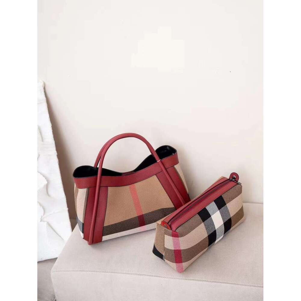 Handbags: Stylish Plaid Canvas Shoulder Bag hot Women - Autumn/Winter Fashion, Lightweight for Daily Use