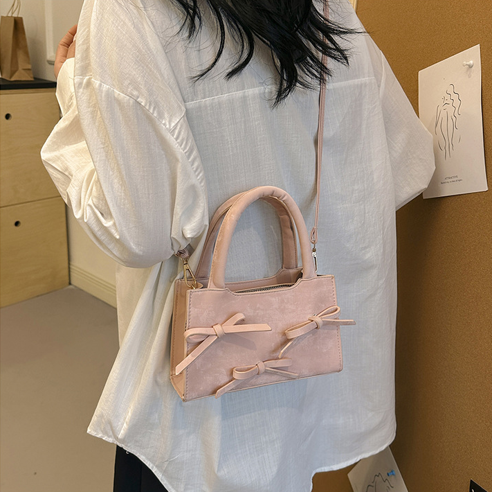 Women Shoulder Fashion Handheld Commuter Bag Versatile Triple Black Pink Khaki Free shipping