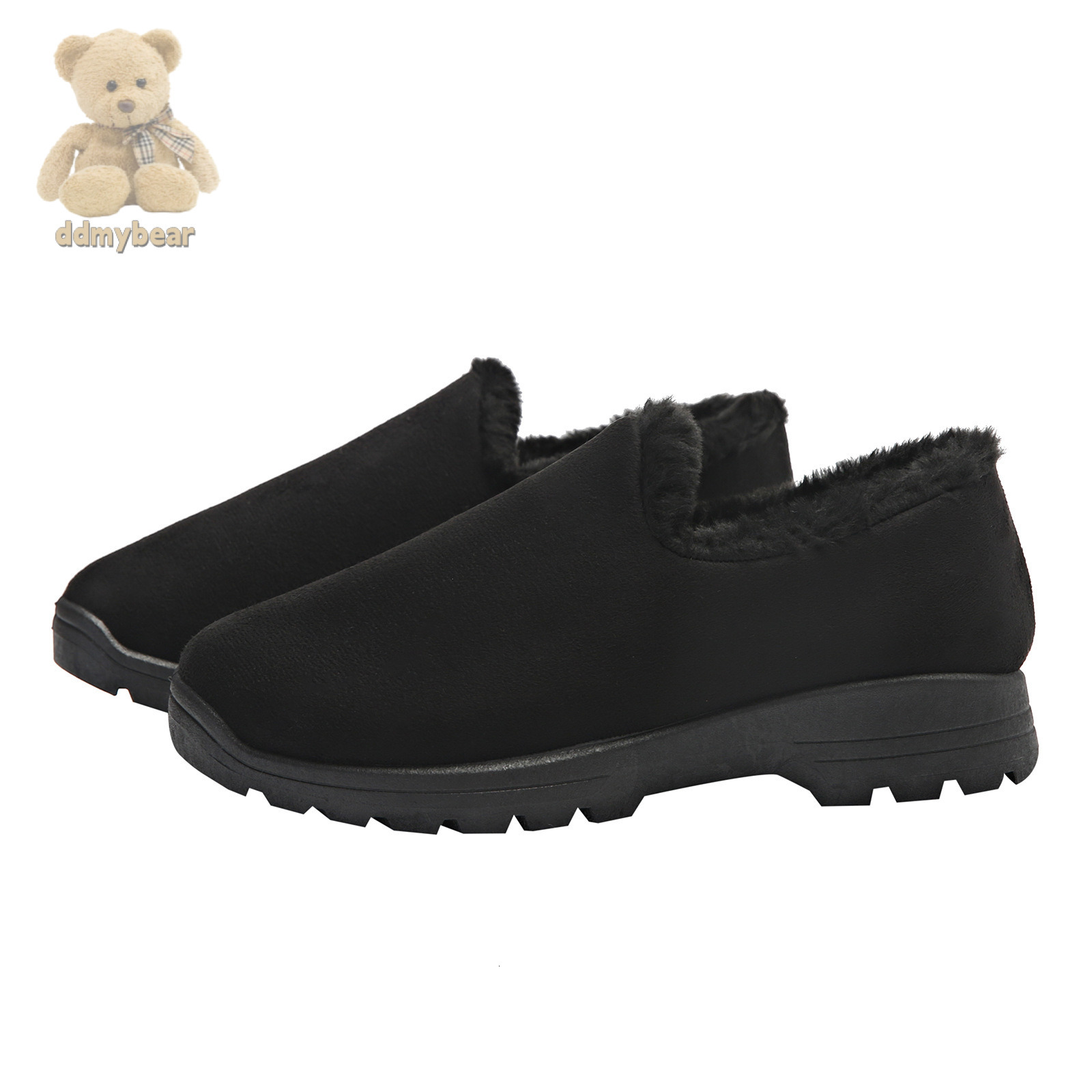 Ddmybear Fashionable Hairy Soled Height Increasing Snow Boots Women With Thick Fleece Winter Protection Women Cotton Shoes Warmth Chinese Brand Shoes 