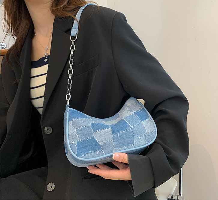 2025 Designer Fashion Shoulder 3 Women Simple Design Large Capacity Commuter Tote Bag Triple Blue Free shipping