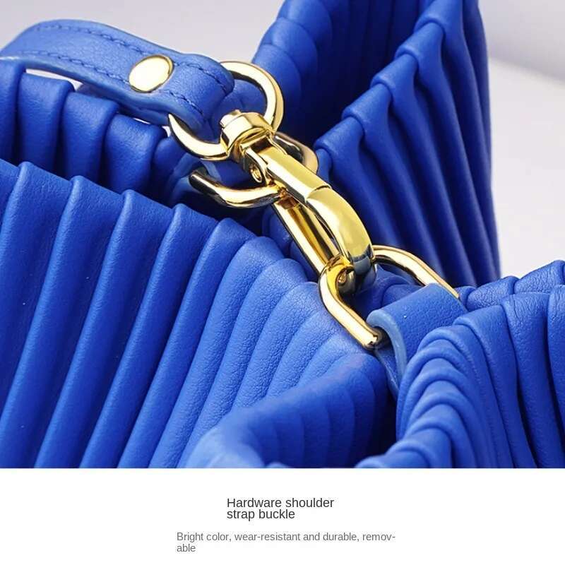 UKF Ruched Bucket Bags For Women Women's Handbags Fashion Casual Shoulder Crossbody Drawstring Design Flap Tote Bag