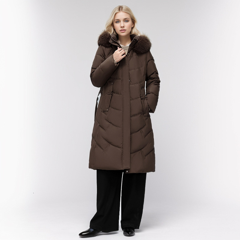 puffer jacket New Winter Womens Mid to Long Down Cotton Jacket Womens Thick Oversized Outer Loose Warm Jacket