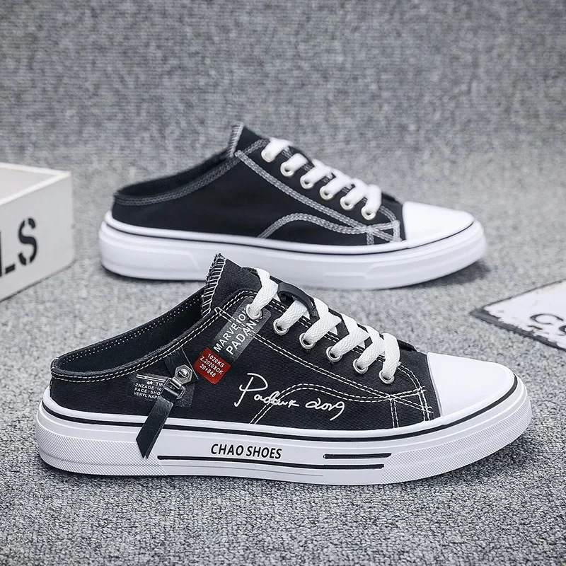 Hot Men's Breathable Summer Half Slippers - Lightweight Casual Walking Shoes For Outdoor Comfort -