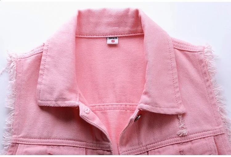 Fashion denim vest womens outerwear casual streetwear denim jacket womens clothing denim jacket womens clothing Casaco Feminino 240929