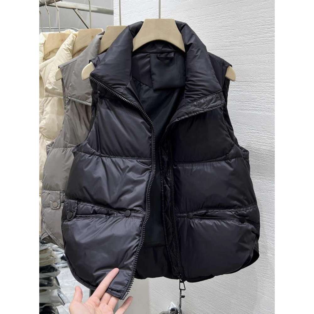 Down Cotton Jacket For Women In Autumn Winter, New Stand Up Collar Design, Versatile And Stylish Vest