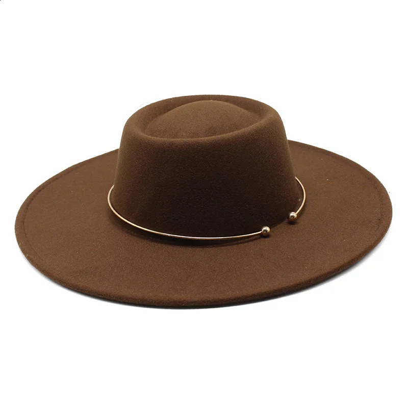 2024 Fedora Hat Men Women Suede Woolen Winter Felt Hats Fashion Black Top Jazz Hat Fedoras Chapeau Sombrero Mujer 240930