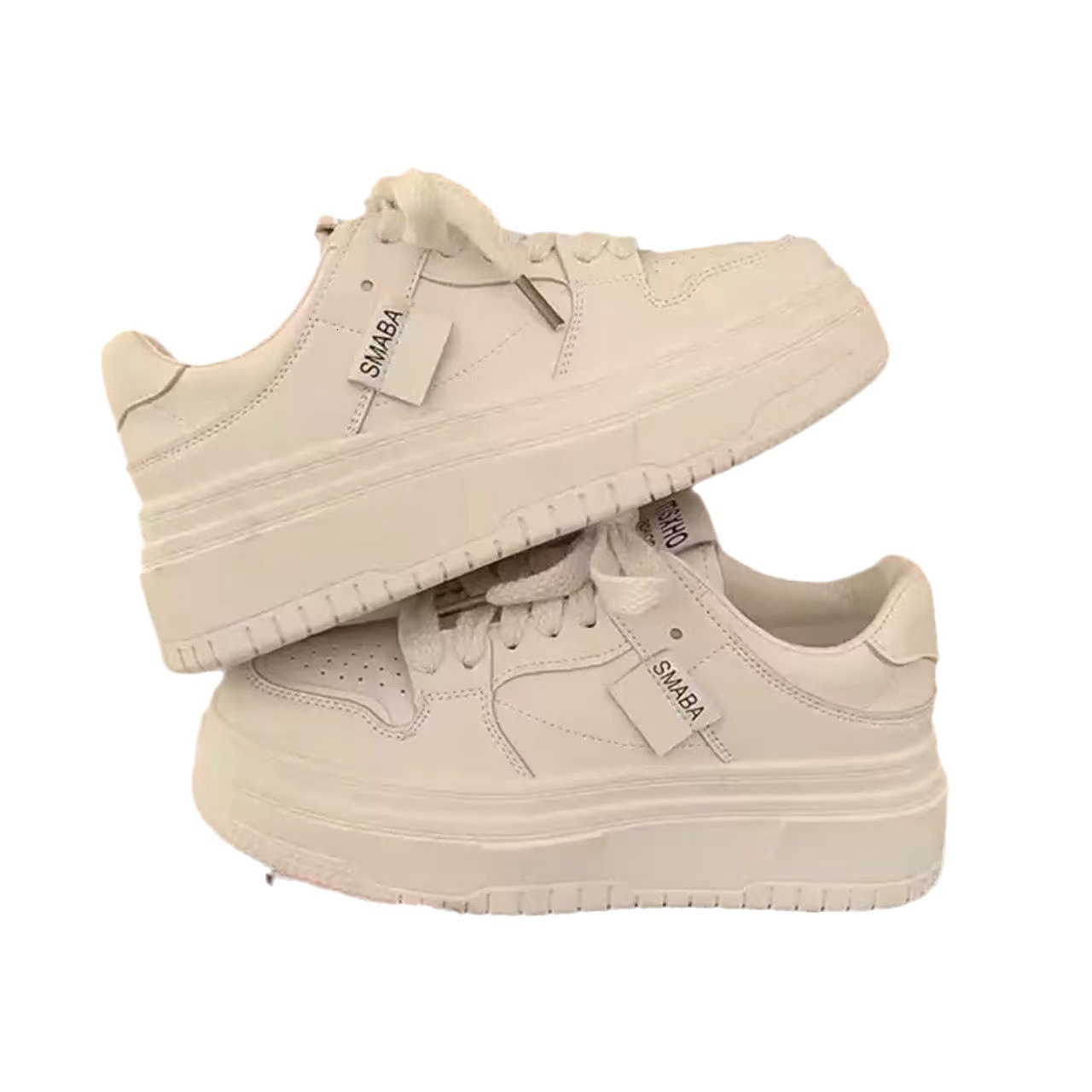 Instagram-Ready Versatile Women's Korean Edition Little White Shoes Comfort Meets Stylish Height Boosting