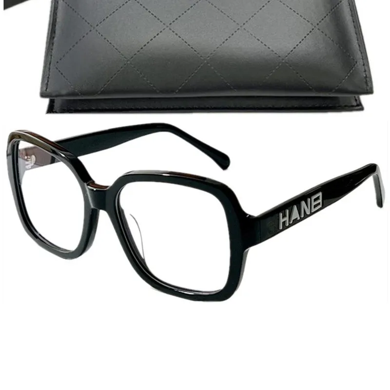 LUXURY All-match Celebs Women Big-square Plain Glasses Plank Frame 56-17-140 for anti-blue ray plano prescription myopia eyewear White color letters fullset case